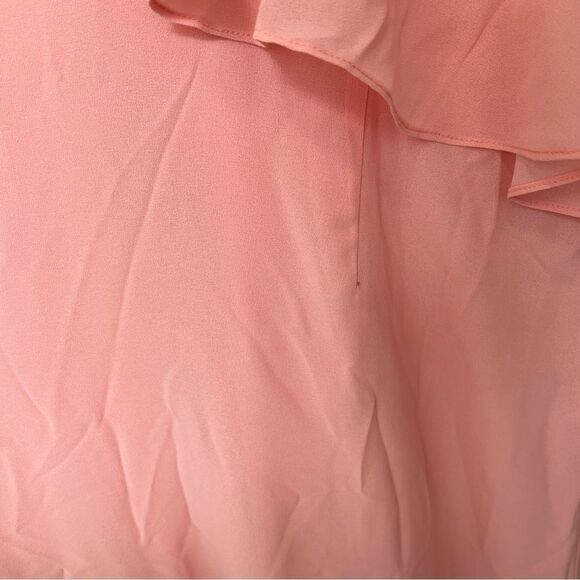 *spots* NWT Revolve x LPA Ruffle Neckline Maxi in Blush | Size L - Picture 6 of 16